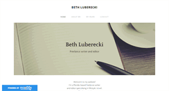 Desktop Screenshot of bethluberecki.com