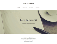 Tablet Screenshot of bethluberecki.com